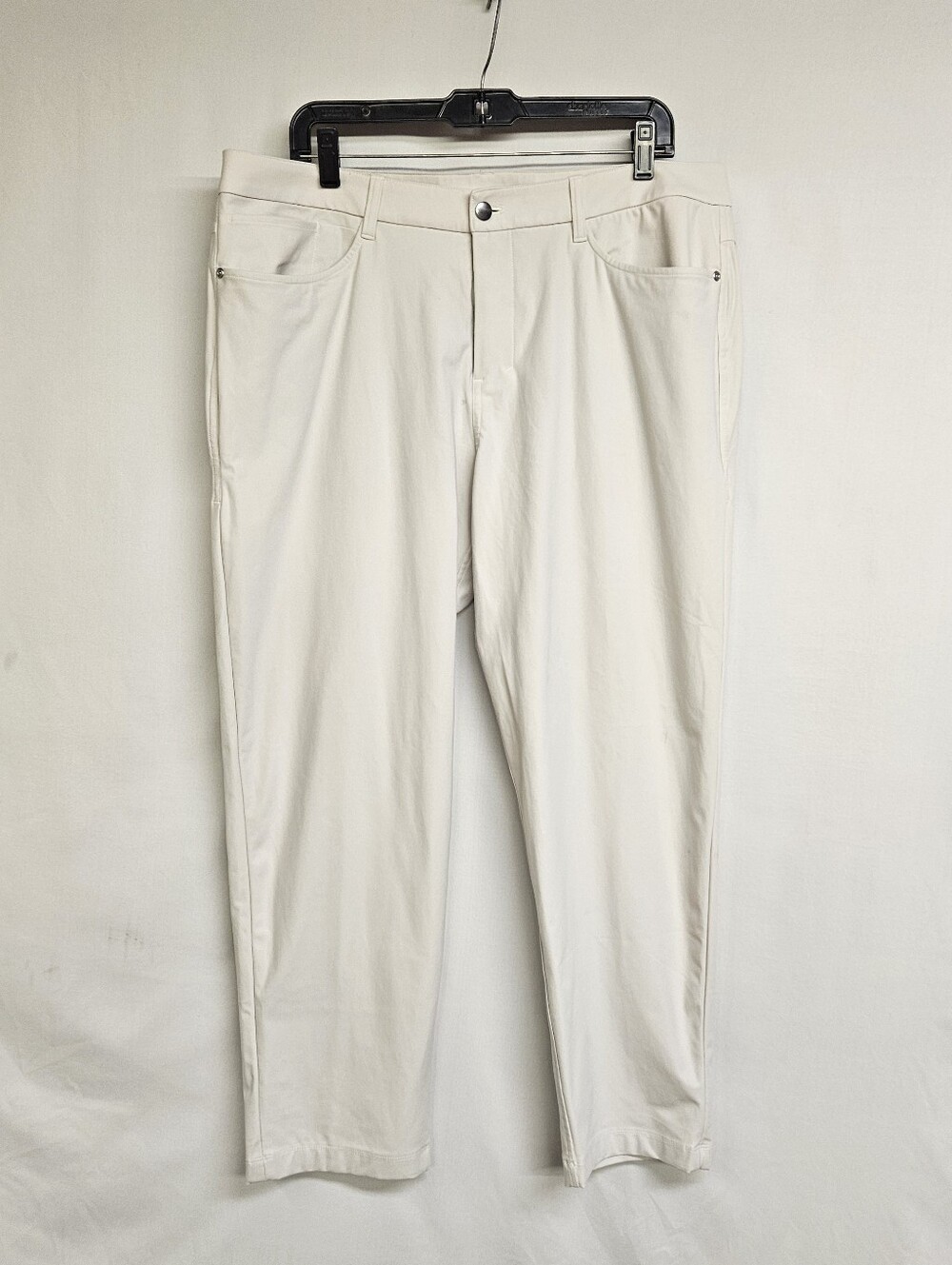 Lululemon ABC Mens 36X28 Taper Golf Casual Stretch Pants Warpstreme Desert Tan